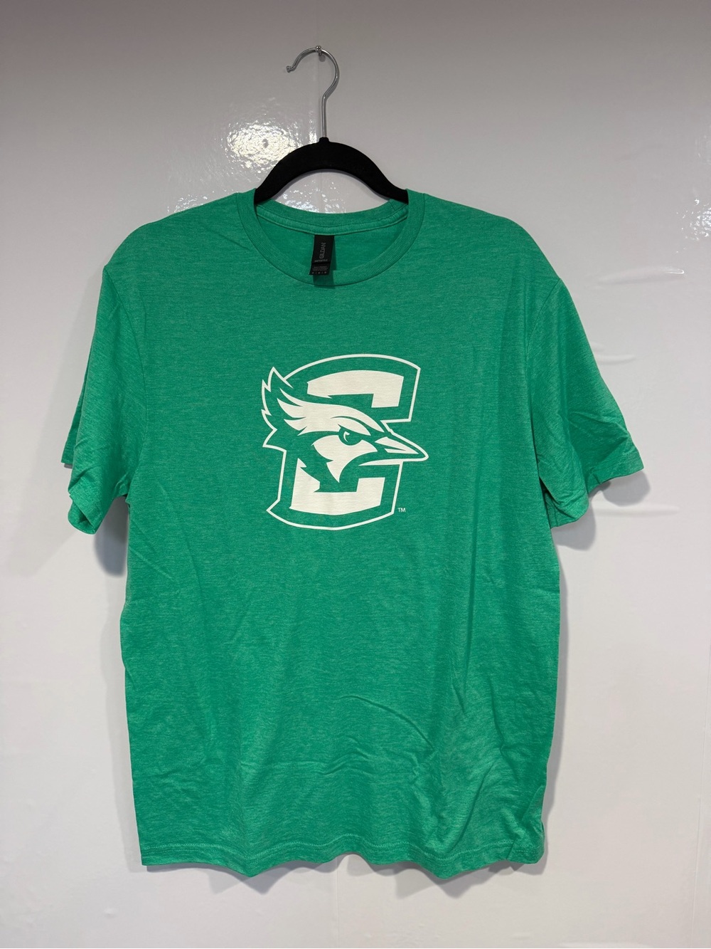 Gildan Heather Green Creighton Bluejays Graphic Crewneck Tee Mens Medium